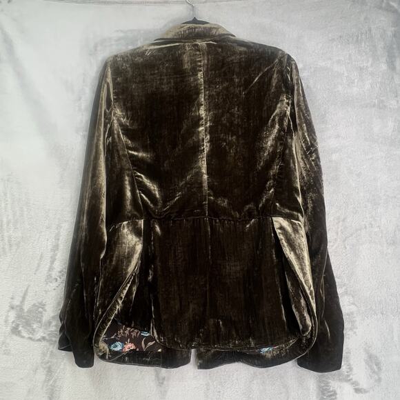 Velvet Blazer in Dark Brown - Picture 7 of 13